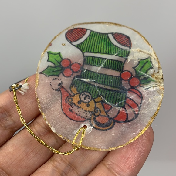 Teddy Bear in Christmas stocking vintage ornament holiday decor - Picture 10 of 14